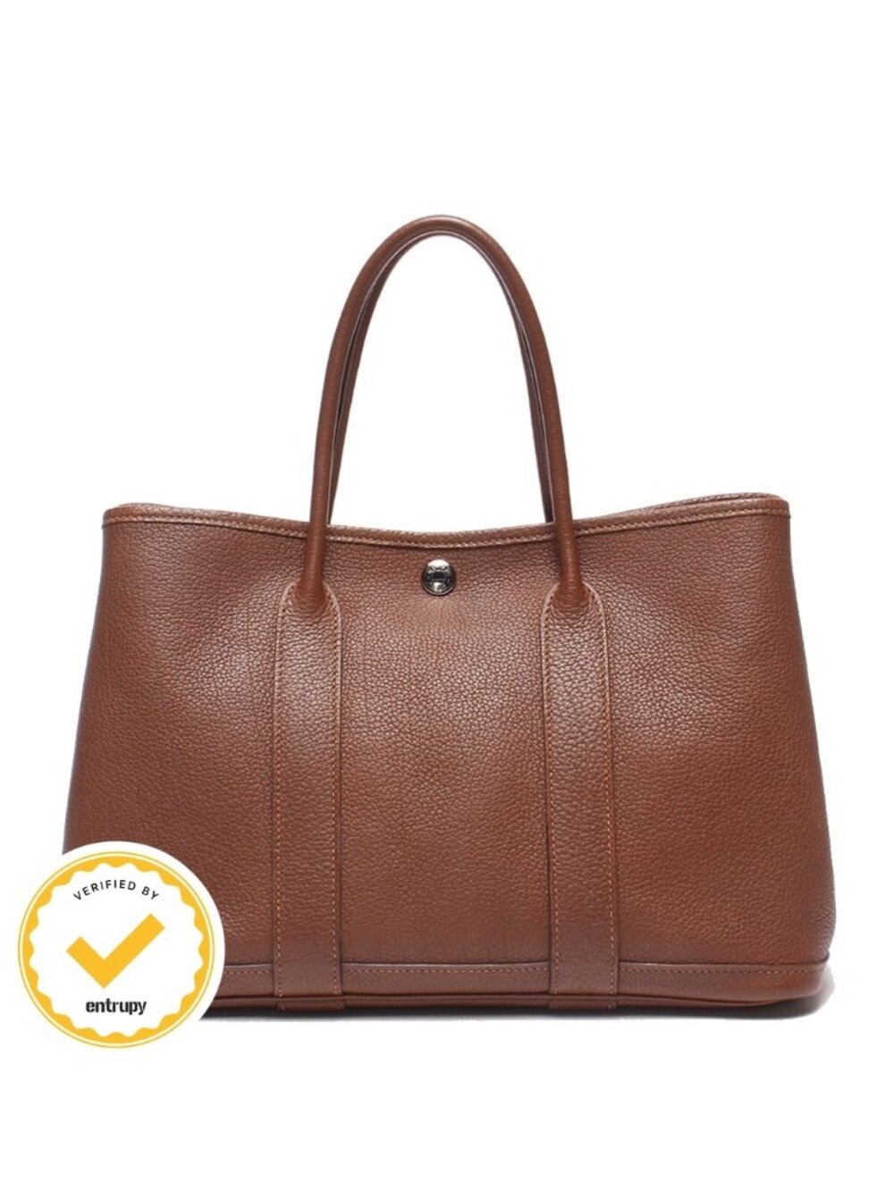 Hermes Handbag Silver Garden Party TPM Tote